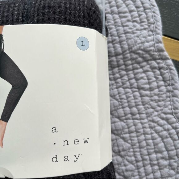 A new day Waffle Drawstring High Waist Joggers size Large NWT - Picture 5 of 8